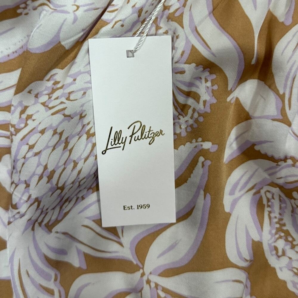 Lilly Pulitzer Rattan Bon Vivants One-Shoulder Tank - NWT - Size 12 - Picture 3 of 4